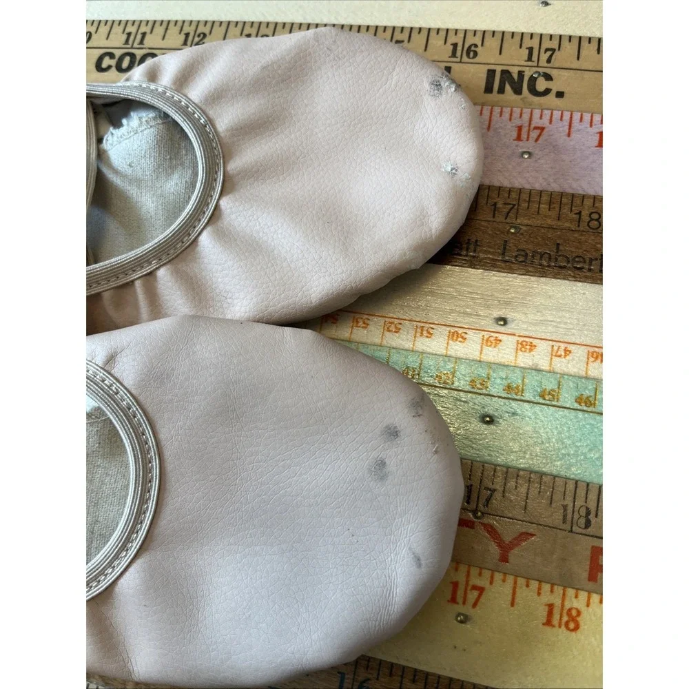 Unbranded Girls Pink Split-Sole Ballet Shoe Kids 5.5 M Womens 7.5 Some Wear